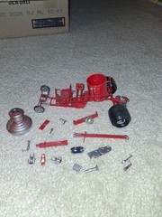 AMT VINTAGE FLAMEOUT FIRE TRUCK SHOW ROD MODEL KIT FOR PARTS OR RESTORATION