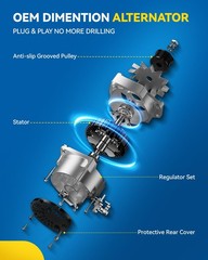 Philtop Alternator Compatible Mini Cooper 2002-2008 1.6L High Amp Alternators