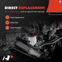 A-Premium Power Steering Reservoir/Tank with Cap Compatible with BMW 125i 128i