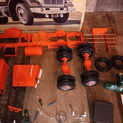 Vintage AMT California Hauler Peterbilt 359 Partially Built 1/25th T500 Read
