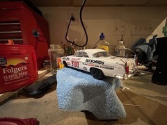 Moebius Models Chrysler 300 (1955 Stock Car Winner) 1:25 Scale (Built Model)