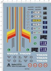 1/24 volvo F12 intercooler truck trailer Sport Racing Car Model Kit Water Decal