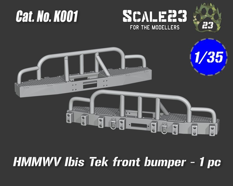Scale23 1/35 HMMWV Ibis Tek Front Bumper (1pc)