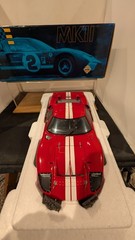 Exoto 1:18 1966 Ford GT40 Mk II Red Racing Legends Diecast w/Display Case *READ*