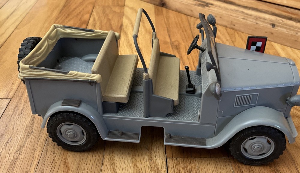 WW#2 GERMAN COMMAND CAR HORCH Kfz.15 Plastic Toy, LENGTH 9.5″ INCHES Collectible