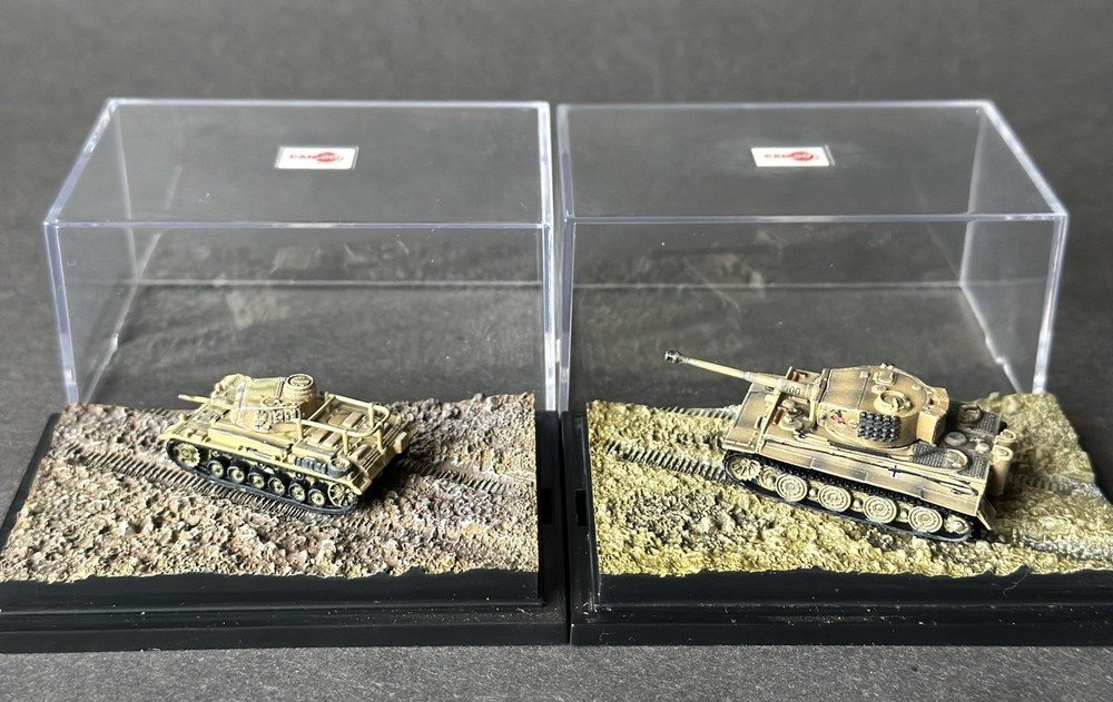 Dragon Models 1:144 Can.Do WWII German Tiger & Panzer III Auf. H Command Tanks