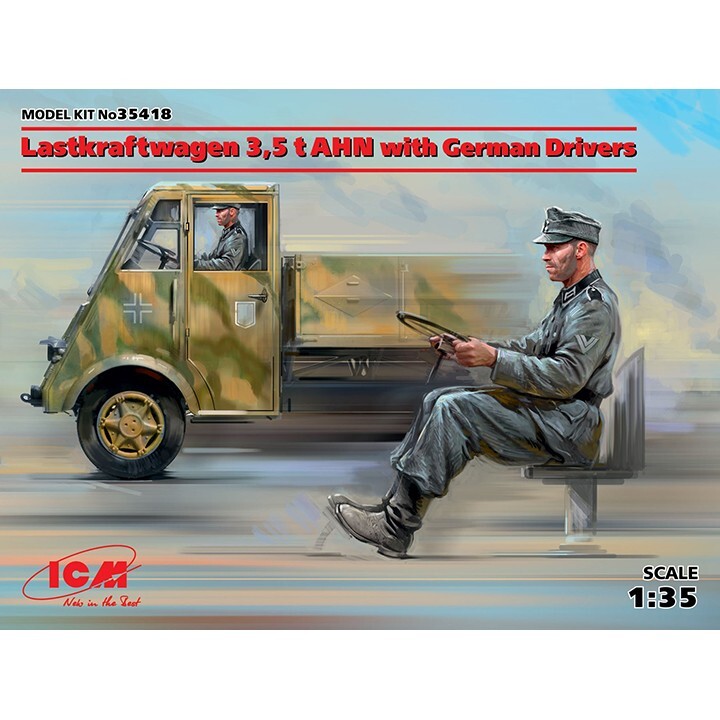 ICM #35418 1/35 Lastkraftwagen 3.5 t AHN with German Drivers