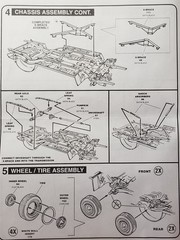 1955 Chevrolet Bel Air WHITEWALL TIRES WHEELS for Revell Monogram 1:25 Model Kit
