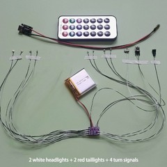1/24or18 Universal Lighting kit police Model cars Modific Remote Control LED
