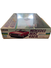 Vintage Doyusha Red Mercedes Benz 450SL Convertible 1:12 Scale Model Kit Unused