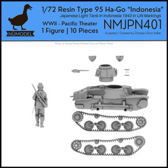 NUMODEL NMJPN401| 1/72 Resin WWII IJN Type 95 Ha-Go Light Tank “Indonesia” Model