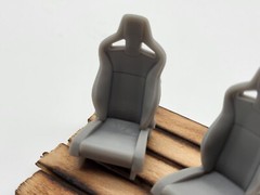 Recaro Sportster Seats For 1/24 And 1/25 Scale Model Cars (Set of 2)
