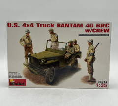 Miniart U.S. 4×4 Truck Bantam 40 BRC w/ Crew 1/35 Scale Plastic Model Kit #35014