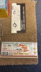 HUBLEY 1960 FORD COUNTRY SEDAN 4-WAY PLASTIC MODEL KIT UNBUILT NMIB 154K-170