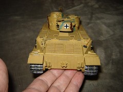 Built 003 Long Barrel German Tank 7-3/4 inches long Well Built & Painted Ex Cond