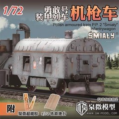 1/72 Polish Around Armored Train PP2 Brave “Smialy” Assembly Model Building Kit