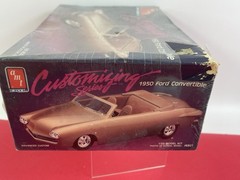 AMT 1950 Ford Convertible Customizing 1/25 Scale Vintage Model Kit 1987 sealed