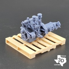 Dual Stromberg Chevy 153 “Super Thrift” model engine resin 3D printed 1/25 1/24