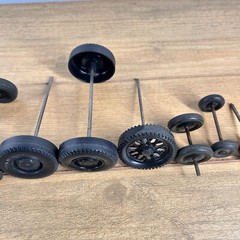 Vintage Antqiue Lot Of Toy Wheels 16 Pcs Various Sizes