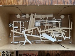 AMT 1961 Pontiac Bonneville Conv Model Car Kit Box & Parts Only Read