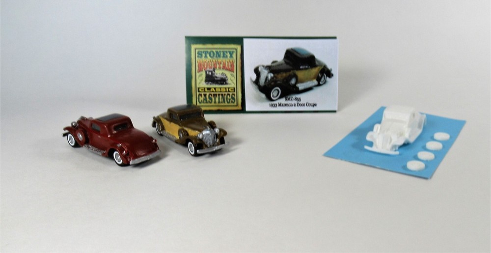New! SMC-855 1933 Marmon Coupe 2 Door HO-1/87 Scale White Resin Kit