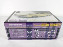 1968 Plymouth Road Runner AMT 1:25 Model Kit # 821/12 Sealed Box Molded in White
