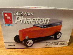 AMT ERTL 1932 Ford Phaeton 1:25 Skill-2 open box Build 1 of 2 Ways 1989 #6899