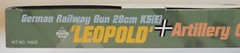 1/144 28cm K5(E) Leopold Gun + Crew Dragon Panzer Korps #14503 Factory Seal MISB