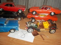 Model Car Junkyard/Parts Lot Salvage Built Plastic Models #8