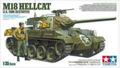TAMIYA 1/35 MILITARY MINIATURE No.376 M18 HELLCAT U.S. TANK DESTROYER Kit 35376