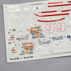 AMT/ERTL 1/25 Bill Elliott Thunderbird 6740 Parts Kitbash Decal Sheet