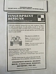 Fingerprint Designs – German Stencil FPD35001B 1/35 Scale