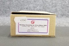 GCAM 1/43 Scale Model Kit Bently Corniche 1951 LeMans No. 14 Made n Switzerland