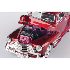 1948 Chevy Aerosedan Fleetline, Red – Motormax Premium 8x3x2.5 inches,