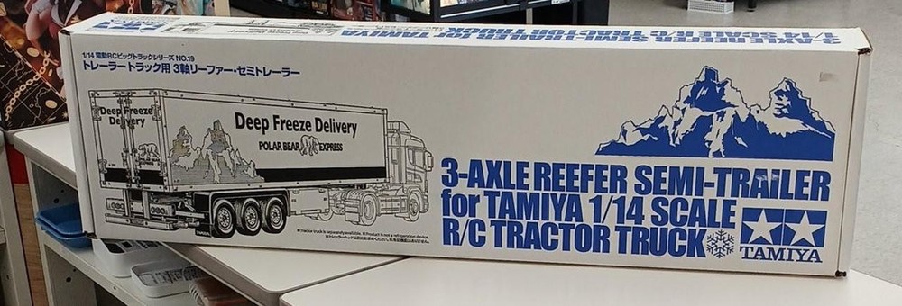 Tamiya 1/14 3 axis reefer semi trailer car truck for trailer Collectables 17+