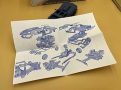 1:8 Large Scale Corvette Summer Complete Resin Model Kit with Engine – 23×8.6in