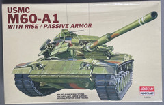 Academy 1349 USMC M60-A1 With Rise Passive Armor 1:35 Scale Model Kit Minicraft