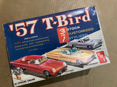 vintage 1962 issue AMT T2257 1957 Ford Thunderbird 57 T-Bird parts