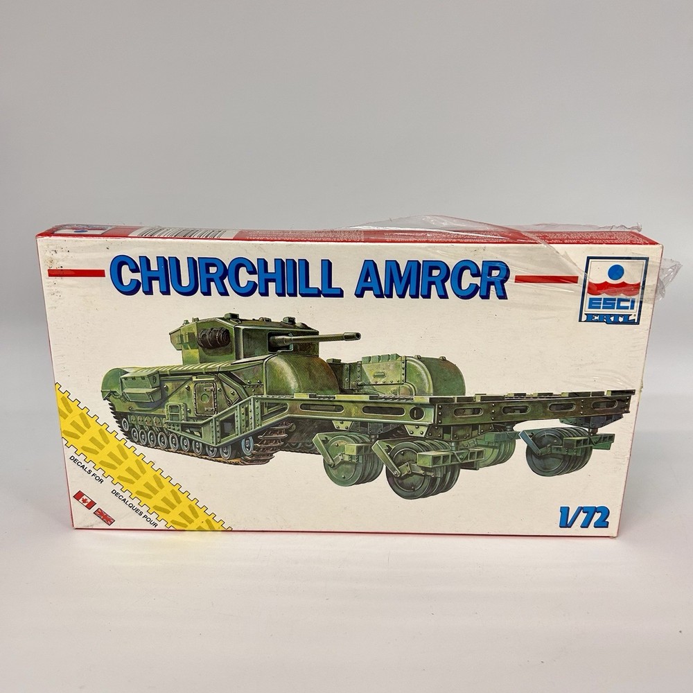 ESCI Ertl 1/72 Churchill AMRCR Tank Model Kit 8339 Made in Italy SEALED Vintage