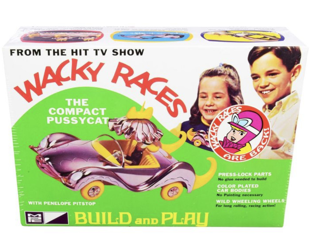 MPC Wacky Races “The Compact Pussycat” Snap Together Plastic Model, 1/25 Scale
