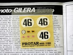 Protar 1/9 Gilera 500cc 4 Cilindri Mod. 11341 Motorcycle Limited Re-Issue 2001
