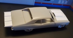 Resin Rear Spoiler & L88 Hood Combo for ’72*/69 Nova AMT*/Revell 1/25.