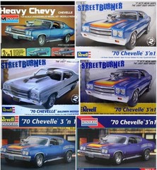 1970 Chevelle CUSTOM HOOD for Revell Monogram 1:24 Model Kit 70 Chevy Malibu SS