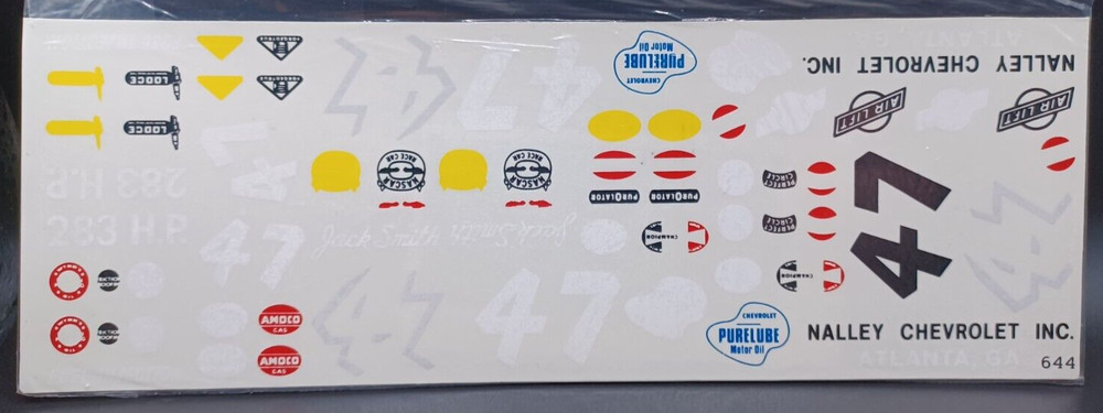 Fred Cady | No. 644| 1:25 1957 Chevy Black Widow Nalley Decals