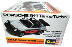 Revell Porsche 911 Targa Turbo Snap-Together 1/25 Model 6212 1980 USA Complete