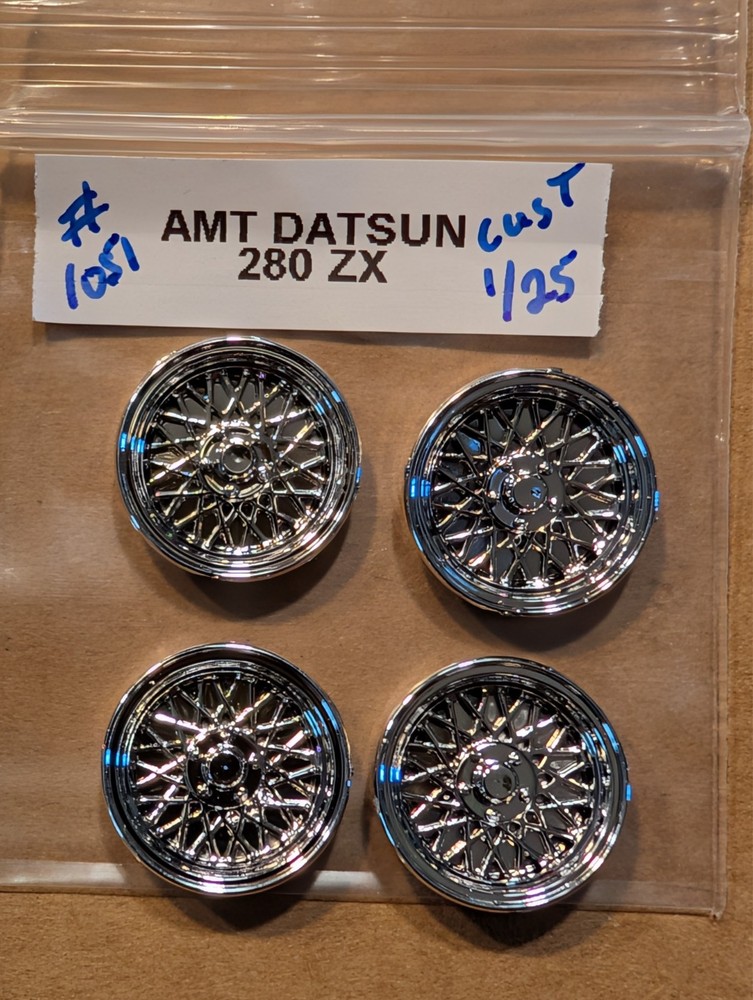 AMT DATSUN 280 ZX TURBO CUSTOM WHEELS NEW! 1/25 #1051