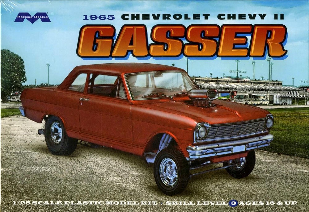 Moebius 1/25 65 Chevy II Gasser Plastic Model Kit 2324