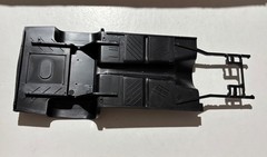 Model Car Parts- MPC Dodge Charger General Lee Chassis Only 1/16 kitbash