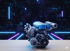Toyota Supra 2JZ Model Engine 3D Printed Vroom Vroom