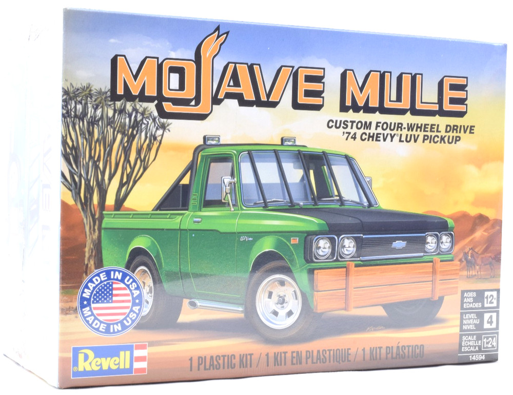 Revell 1974 Chevy LUV Custom 4×4 Pickup “Mojave Mule” 1/24 Scale Model Kit 14594